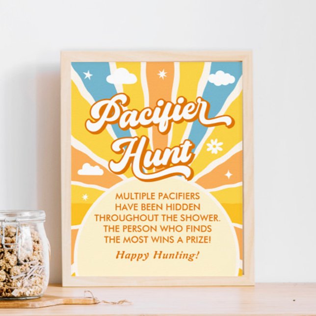 Poster Voici La Chasse De Pacifique Du Baby shower Soleil (Créateur téléchargé)