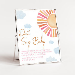 Poster Voici le Baby shower de la fille du soleil ne pas 