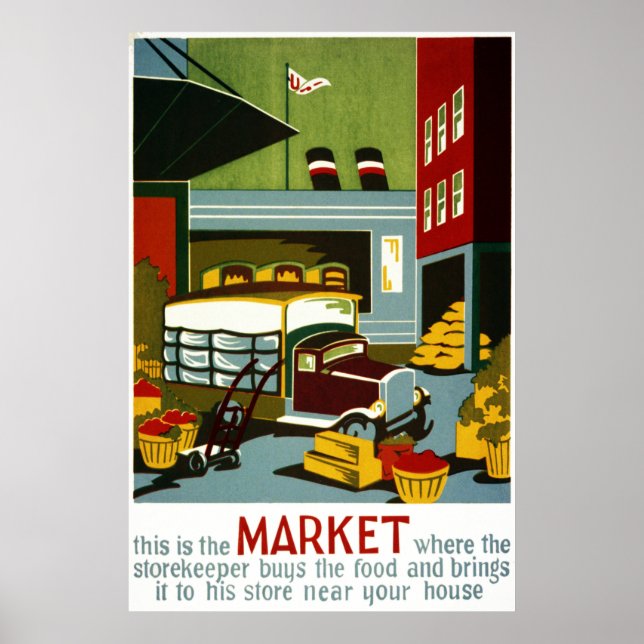 Poster Voici le marché (Devant)