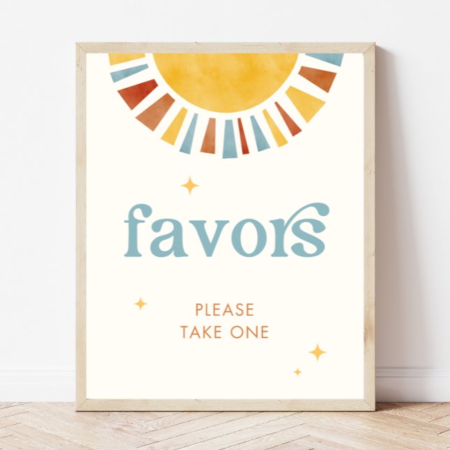 Poster Voici le signal Son Boho Baby shower Favors (Créateur téléchargé)