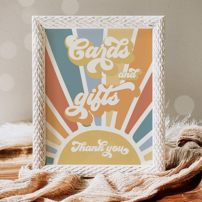 Poster Voici Le Son Sun Baby shower Cartes Et Cadeaux (Créateur téléchargé)