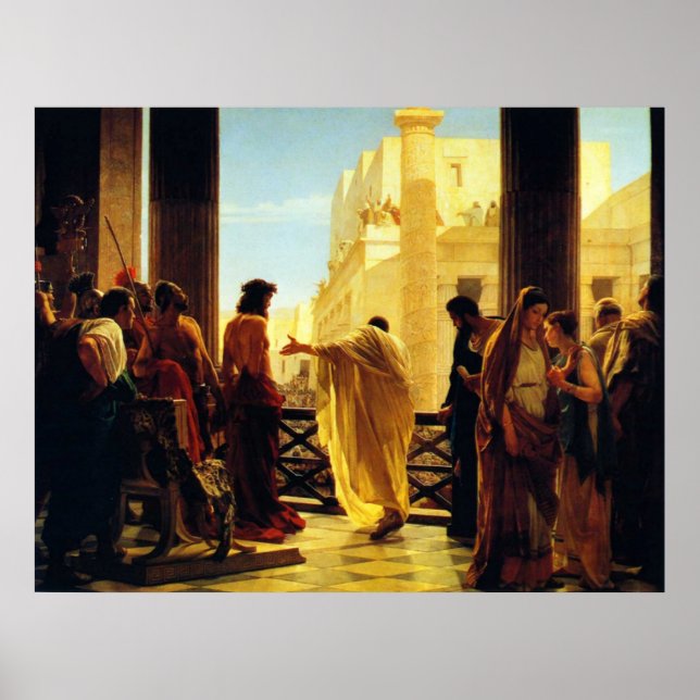 Poster Voici l'homme par Antonio Ciseri (Devant)