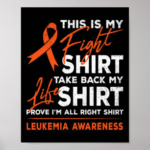 Poster Voici Mon combat Leucémie Cancer Sensibilisation O