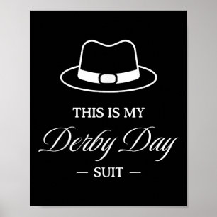 Poster Voici Mon Costume Derby Day - Cheval Racing Der Dr