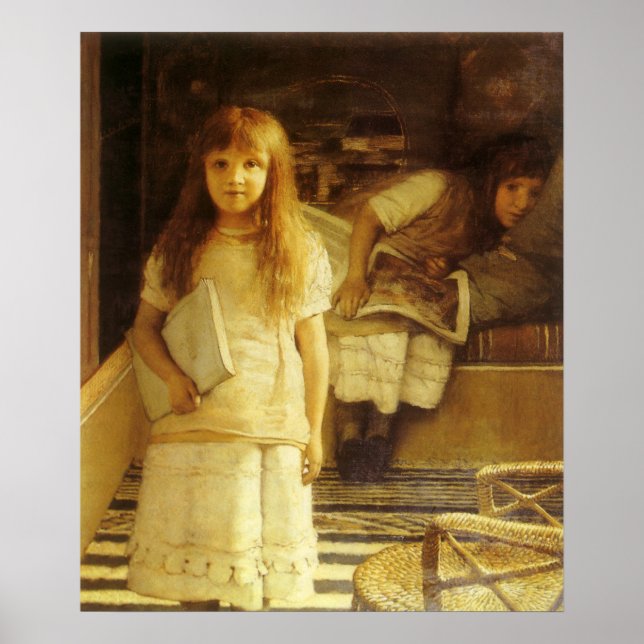Poster Voici notre coin par Sir Lawrence Alma Tadema (Devant)