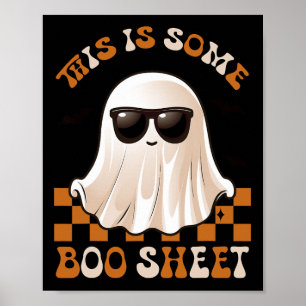 Poster Voici Une Feuille De Boite Halloween Ghost Fun Cad