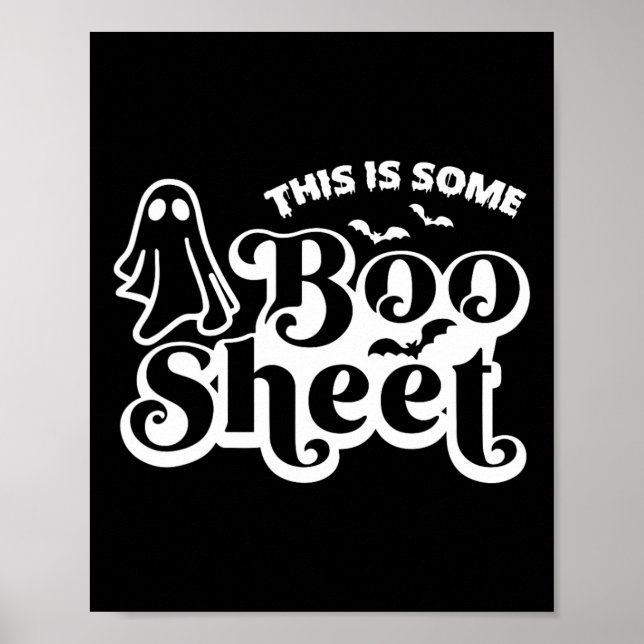 Poster Voici une feuille de livre Halloween Ghost Funny p (Devant)