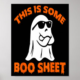 Poster Voici Une Petite Feuille De Boite Halloween Ghost