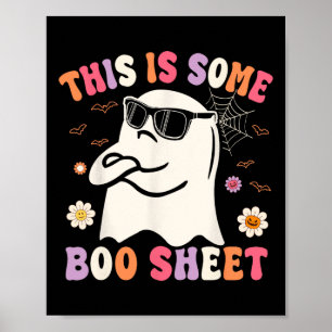 Poster Voici Une Petite Feuille De Boo Retro Super Ghost