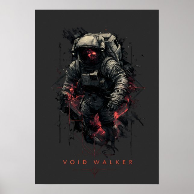 Poster Void Walker Astronaut Heavy Metal (Devant)