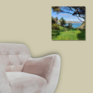 Poster Voie côtière de la Nouvelle-Zélande Auckland Omana