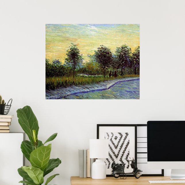 Poster Voie dans le Parc Voyer d'Argenson par Vincent van (Bureau à domicile)