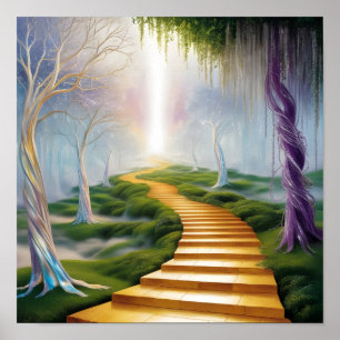 Poster Voie dorée vers l'illumination