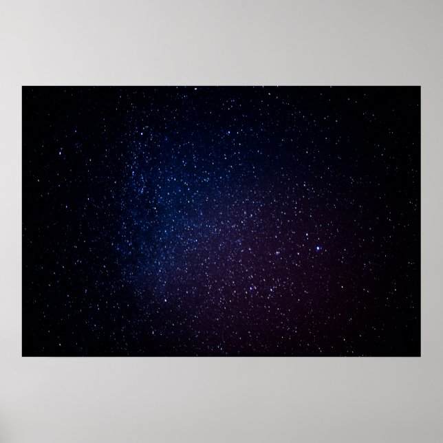 Poster Voie Lactée étoiles ciel nocturne (Devant)