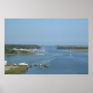 Poster Voie navigable intra-côtière à Oak Island, NC - im