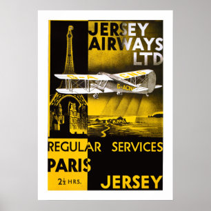 Poster Voies aériennes du Jersey