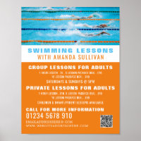 Voies de natation, Leçons de natation Publicité