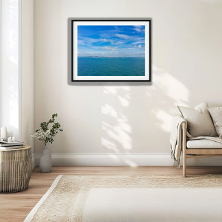 Poster Voies maritimes du détroit de Singapour avec navir