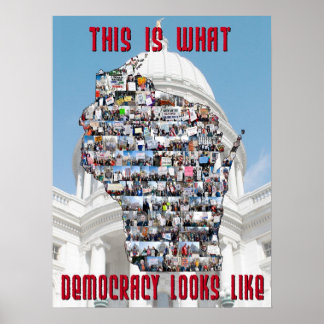 Poster Voilà à quoi ressemble la démocratie