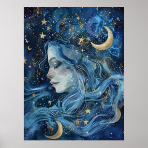 Poster Voile de Luna – Déesse Éthérée