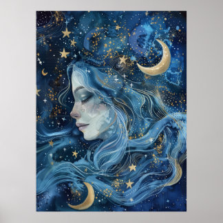Poster Voile de Luna – Déesse Éthérée 
