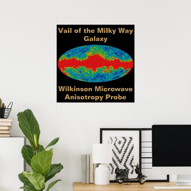 Poster Voile Galaxy Voie Lactée sur l'univers WMAP (Bureau à domicile)