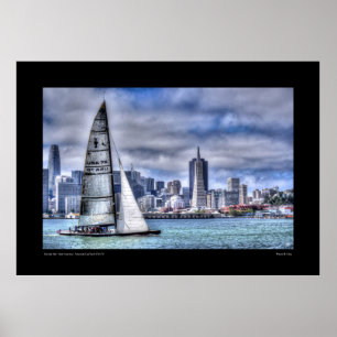 Poster Voile Skyline - San Francisco