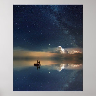 Poster Voile vers les nuages