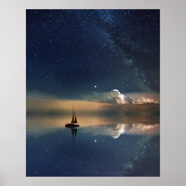 Poster Voile vers les nuages (Devant)