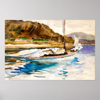 Poster Voiles oisifs (1913) de John Singer Sargent