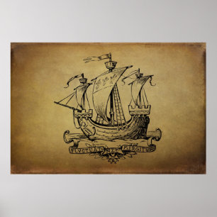 Poster Voilier antique