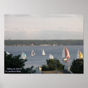 Poster Voilier - Brockville Ontario Canada