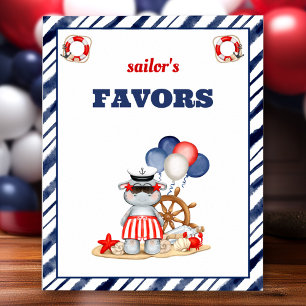 Poster Voilier nautique Toddler Anniversaire Bateau Faveu