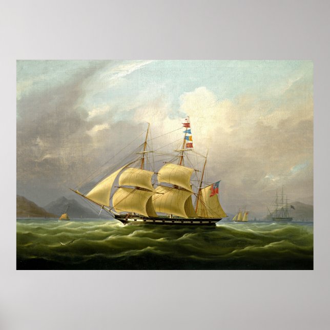 Poster voilier peinture 40 (Devant)