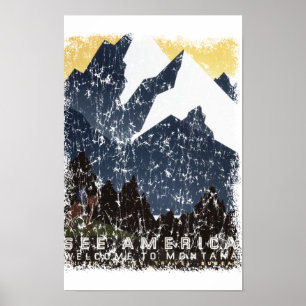 Poster Voir Amérique - Montana en détresse