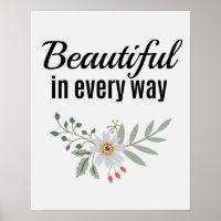 Voir L'Affiche De La Beauté Dans Tout Floral Citat
