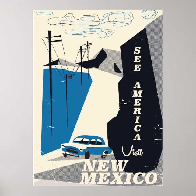 Poster Voir l'affiche voyage America - Nouveau-Mexique Vi (Devant)