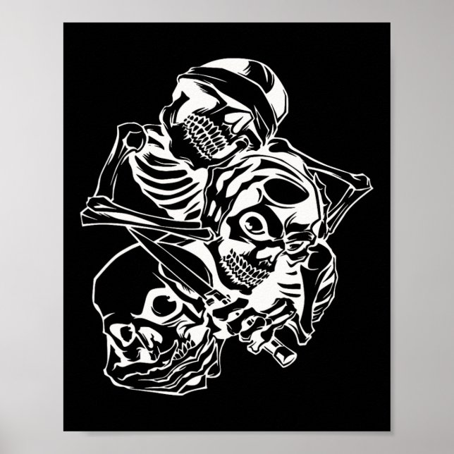 Poster Voir Pas De Mal Entendre Pas De Mal Parler Pas Evi (Devant)