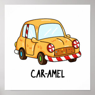 Poster Voiture-amel Funny Candy voiture-jeu