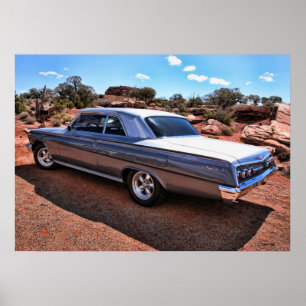 Poster Voiture américaine classique de muscle d'impala de