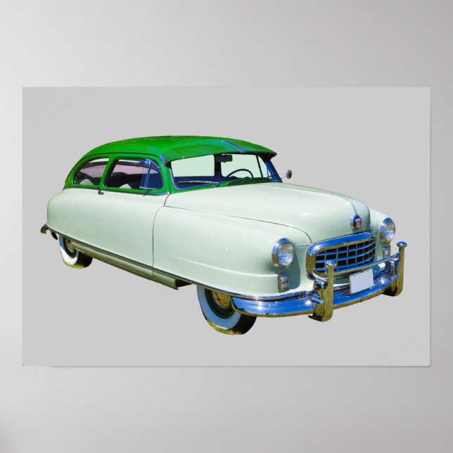Poster Voiture antique Nash Ambassador 1950 (Devant)