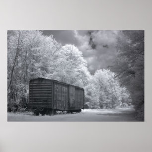 Poster Voiture-boîte abandonnée