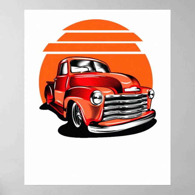 Poster voiture classique (Devant)