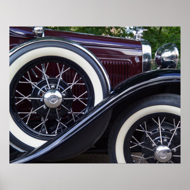 Poster Voiture classique Ford A 1930 (Devant)