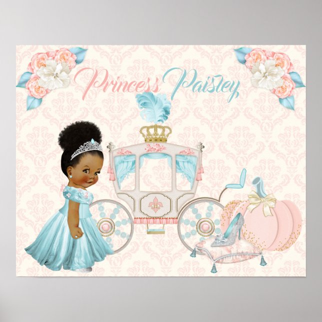 Poster Voiture de conte de fées Princesse Chambre de bébé (Devant)