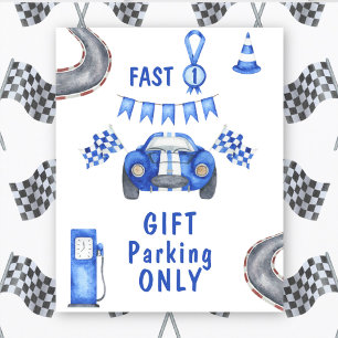Poster Voiture de course Premier anniversaire Cadeau PARK