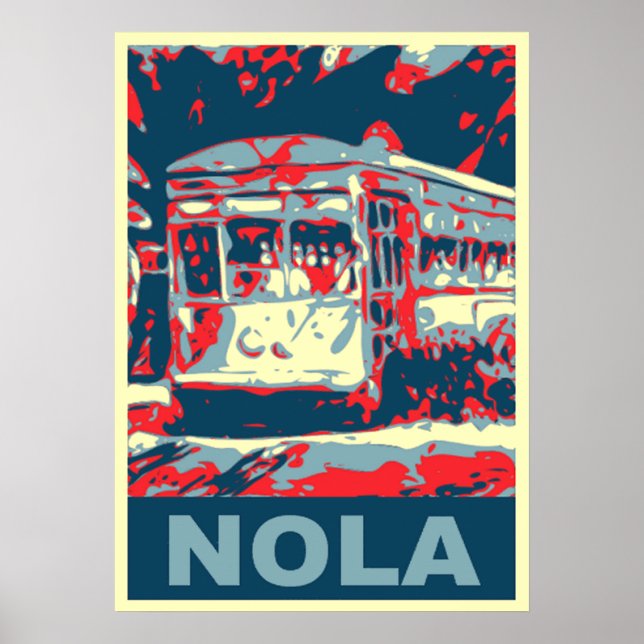 Poster Voiture de la Nouvelle-Orléans (Devant)