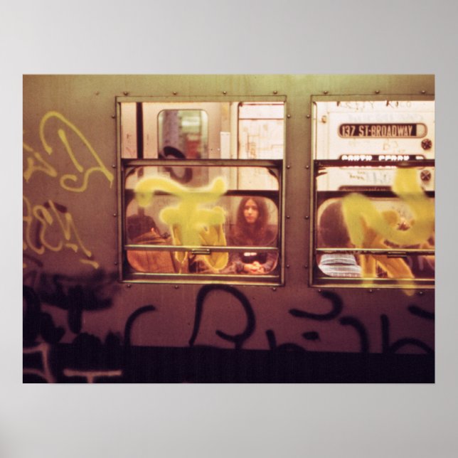 Poster Voiture de métro Graffiti, 1972 (Devant)