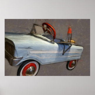 Poster Voiture de pédale pour les oiseaux
