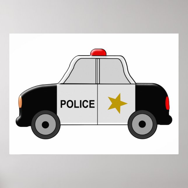 Poster Voiture de police (Devant)